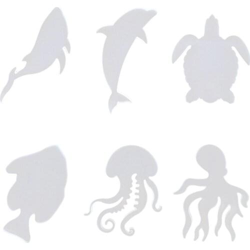 DIY Sea Turtle Crystal Epoxy Mold Marine Life Coaster Mold Silicone Resin Combination Set Dolphin