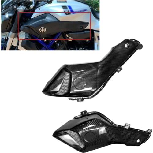 For Yamaha MT07 FZ07 MT-07 FZ-07 2014-2017 Motorcycle 3k Carbon Fiber Upper Side Air Intake Panel Protection