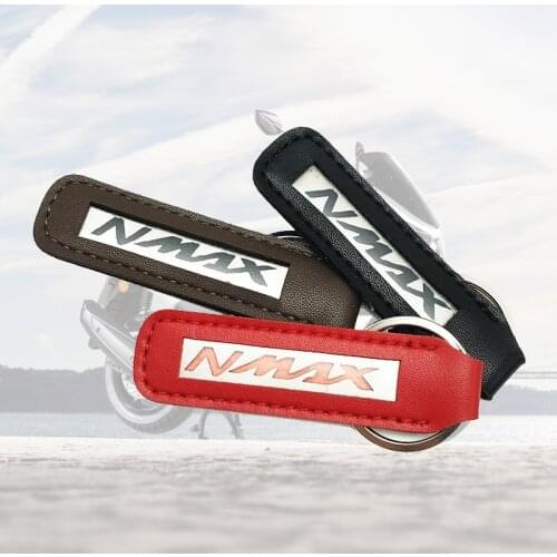 For YAMAHA NMAX N-MAX 155 N-MAX 150 125 Leather Keychain Fashion Keychain Leather Motorcycle Key Chain Key Ring Keyring Gift