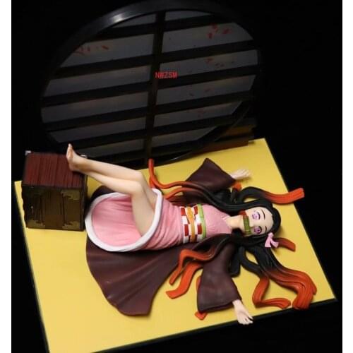 Japan Anime Demon Slayer Kimetsu no Yaiba figure Kamado Nezuko PVC Action Figure Warrior Model Figuals Toys Gifts