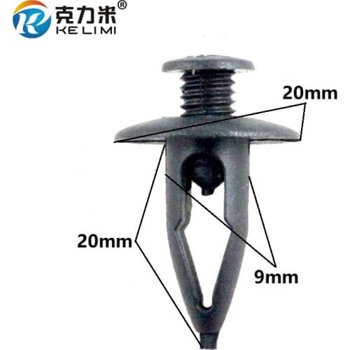 100 Pcs Auto Plastic Fasteners Clips For Toyota Bumper Cover Retainers Retaining Rivets