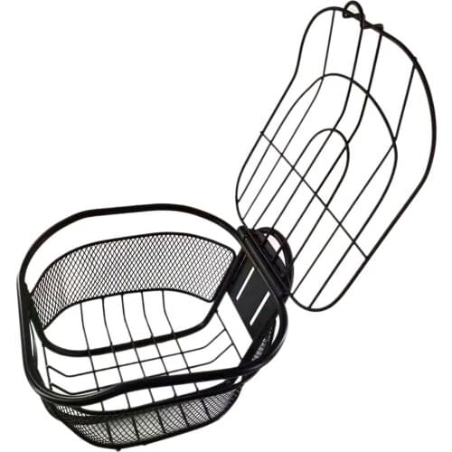 Electric Bicycle Basket Aluminum Alloy Scooter Storage Holder Large Space Bike Storage Container Cycling Supplies