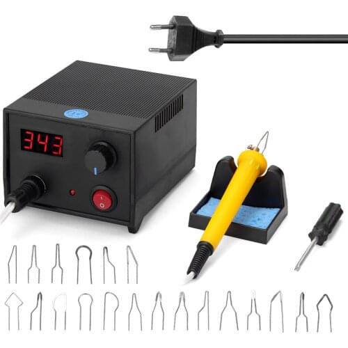 LH45-SA1 Pyrography Machine Multifunctional Digital Electric Gourd Wooden Pyrography Machine with 20pcs Heating Pen Heads