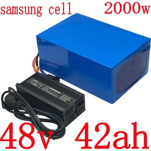 DIY Baterias 48Volt 30Ah 35Ah 40Ah Lithium Battery Pack 48V 1000W 1500W 2000W Ebike Electric Scooter Battery Use samsung cell