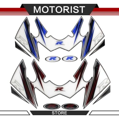 MOTORIST Motorcycle head sticker Front Fairing Motor Number Board 3D Gel Protector for SUZUKI GSXR600 GSXR750 GSXR-600 GSXR-750