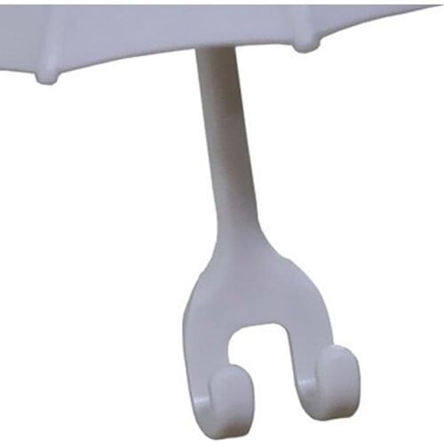 3pcs Cute Umbrella Wall Hanger Toothbrush Holder Razor Socket Hook Men Shaving Shaver Shelf Organizer