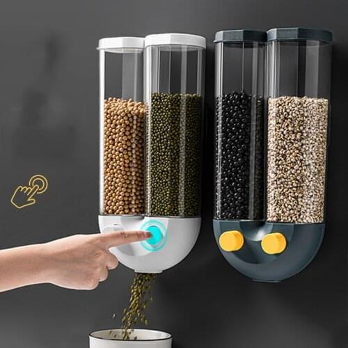 Perforation-Free Wall-Mounted Closed Tank Kitchen Grain Storage Tank Large-Capacity Interval Insect-Proof Grain Storage Barrel