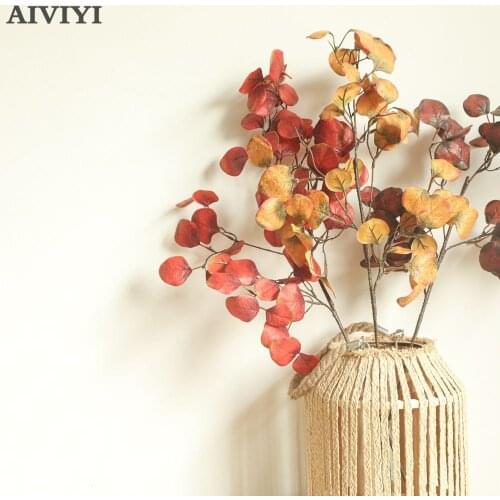 Sakinishi Round Copper Leaf Home Decoration Living Room Christmas Decoration Artificial Garden Artificial Plants Home Decoration