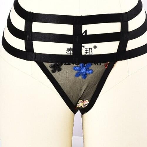 Sexy Panties Women Lace Harness Low-rise Solid Sexy Briefs Female Underwear Pant Ladies Lace Lingerie Women G String Thong