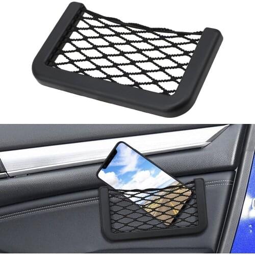 Universal Car Seat Storage Bag Pocket For Wallet Keys Pens PhoneHolder Storage Pocket Organizer Car Mesh Net Holder Bag