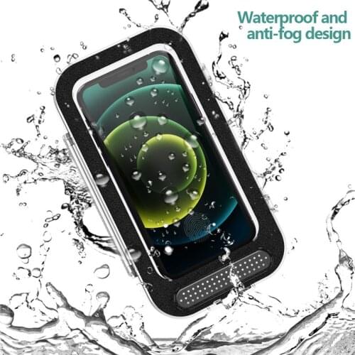 Waterproof Mobile Self-adhesive Holder Home Wall Phone Box Touch Screen Bathroom Phone Holder Shell Shower Sealing Storage Box