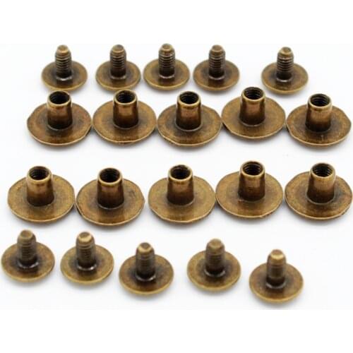 10pcs Leather Belt Craft Studs Screws Nail, 10X5mm Belt Bolts To Connect The Book, Paper, Belt