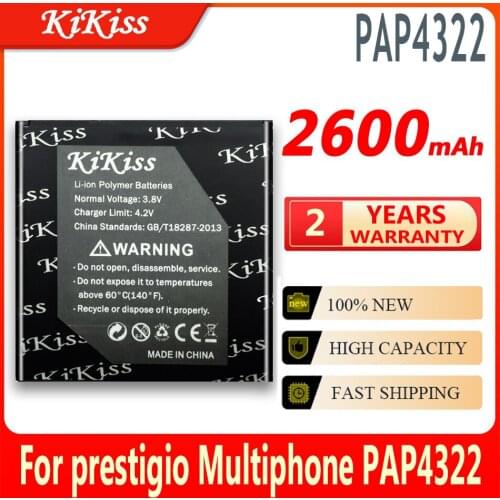 2600mAh For Prestigio Multiphone PAP4322 DUO PAP 4322 Smart Phone High Capacity Battery