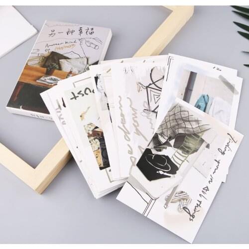 30 Sheets Another Kind Of Happyness Paintings Retro Vintage Postcard Christmas Gift Card Wish Poster Cards