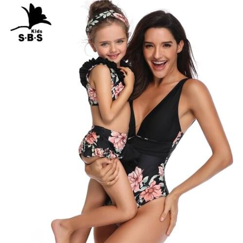 One Piece Swimsuit Backless Mom Daughter Sexy Swimwear Woman Bikini Father-son Swimsuit Family Matching Swimsuits Clothing