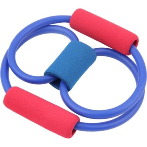 Resistance Band Yoga Pilates Abs Exercise Stretch Fitness Tube Workout Bands QW