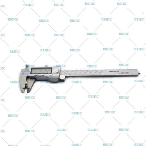 ERIKC E1024026 150mm 6 Inch Manual Vernier Caliper Measuring Size Count 0.01mm or 0.0005 Inch Electronic Carbon Fiber Digital