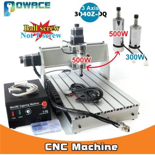 [EU Stock/Free VAT] 3 Axis 500W 3040Z-DQ Parallel Port Desktop Ball Screw 3040 CNC Router Engraving Milling Machine 220V