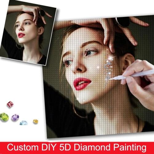 Photo Custom Diamond Painting 5D DIY Diamond Art Full Square Round Picture of Rhinestone Embroidery Home Wedding Decor Gifts