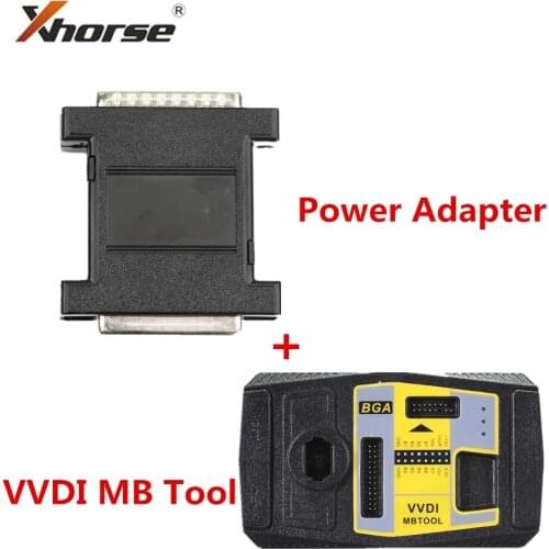 Xhorse V5.0.6 VVDI MB BGA TooL Key Programmer Plus VVDI MB Tool Power Adapter for Data Acquisition Support W210 All Key Lost