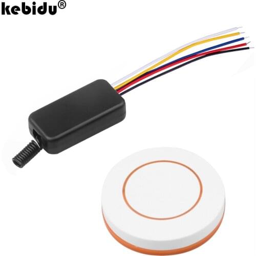 Kebidu 433Mhz RF Relay Wireless Remote Control DC 5V-12V Micro Switch for LED Lamp Controller Receiver Transmitter Diy Kit