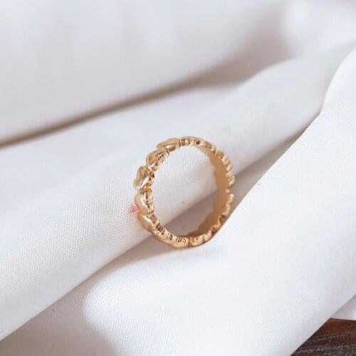 Classic Accessories Metal Love Jewelry Simple and Cute Heart-shaped Ladies Banquet Ring for Women Whole Sale