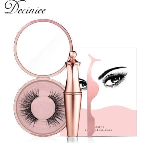Magnetic False Eyelashes Waterproof Magnetic Eyeliner Handmade Easy to Wear Magnetic Lashes Makeup Lashes kits