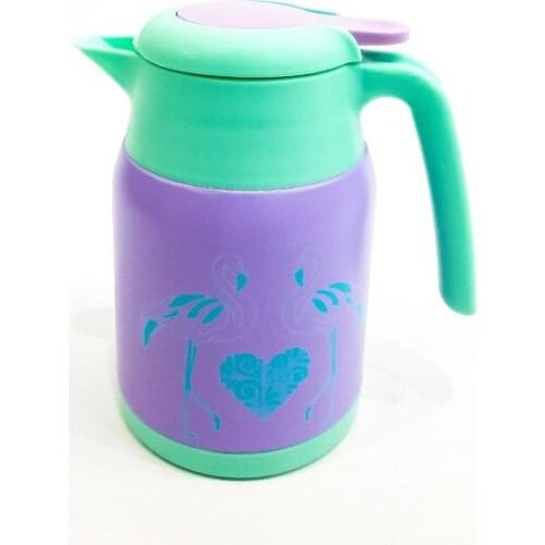 New 2021 Bondy Flamingo 700 ml Steel thermos Purple Color термос стеклянная колба термокружка 스타벅스 thermos термос для чая 1 литр