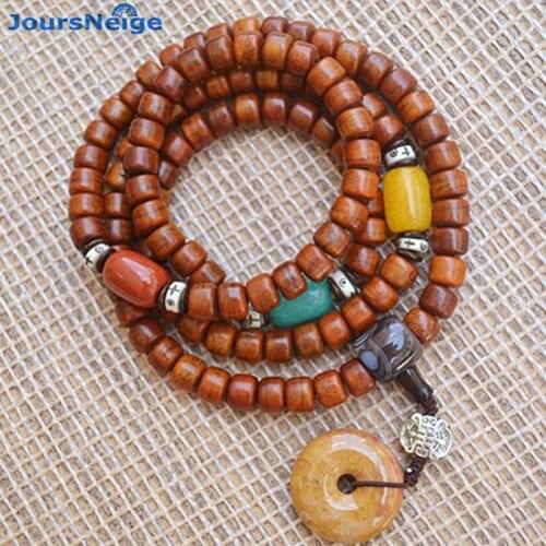 Wholesale Natural Cow Bone Bracelets Do The Old Weathering Pattern Tibetan Buddha Bucket Beads Hand String Bracelet Jewelry