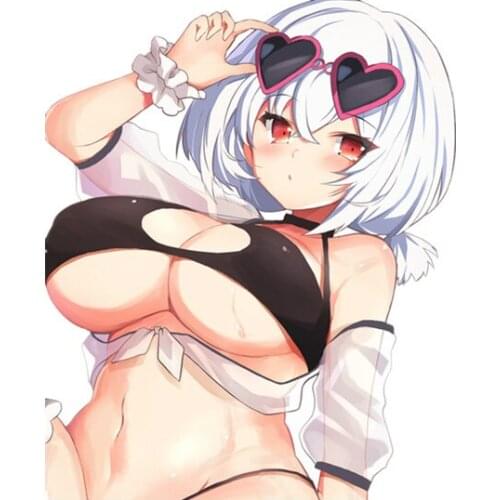 Personality Cartoon Sirius Azur Lane Bikini Swimsuits Wet Laptop Motorcycle Car Sticker Vinyl Anti Scratch Film Decal Waterproof