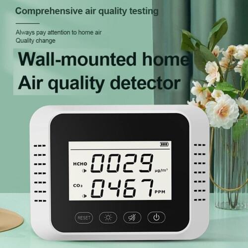 Portable Digital CO2 Detector Multifunctional Formaldehyde Tester Air Quality Monitor Air Analyzer