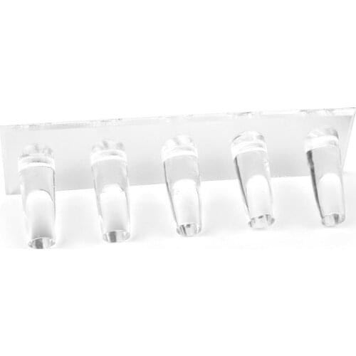 Clear Acrylic 5 Fingers Ring Display Jewelry Holder Stand Showcase Delicate New