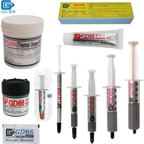 Net Weight 0.5/1/3/7/15/25/30/90/150 Grams GD66 Thermal Conductive Grease Paste Plaster Heat Sink Compound for CPU MB SSY ST CN