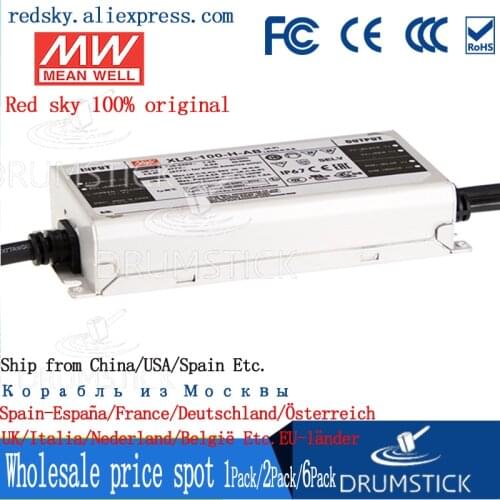 Transmit MEAN WELL XLG-100-12/24/H/L-A/AB 100W constant power adjustable current outdoor waterproof with PFC power supply