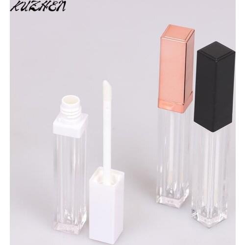 5ml Rose Gold Lip Gloss Tubes DIY Empty Cosmetic Container Refillable Bottles Liquid Lipstick Storage Bottle