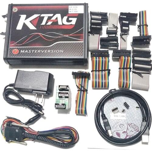 EU version KTAG V7.020 V2.25 2.23 Red Board Auto ecu Programming tools No Tokens Limitation