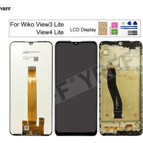For Wiko View 3 Lite LCD Screens For Wiko View 4 Lite 32G 64G LCD Display Touch Screen Digitizer Phone Panel Repair Assembly