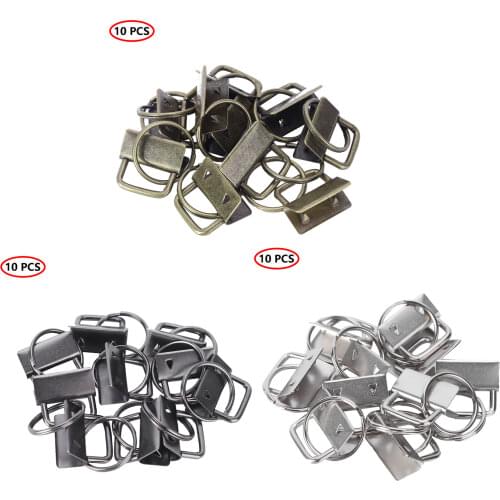 10Pc Cotton Tail Clips Iron Split Fixed Buckles Backpack Handbag Strap Clasps DIY Key Chain Ring Clamps Bracelet Making Fittings