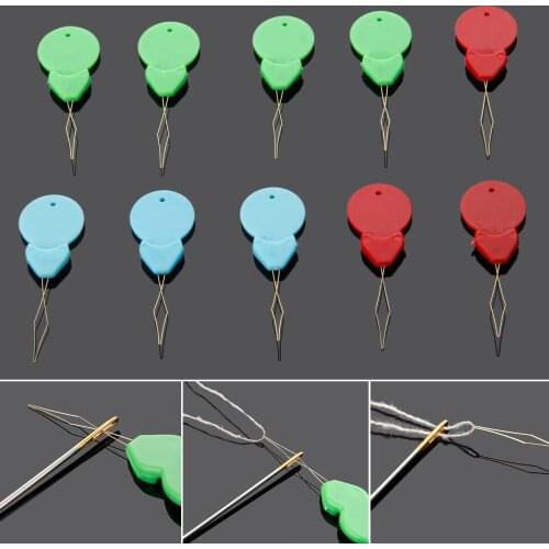 10pcs Needle Threader Stitch Insertion Tool for Sewing Machine Needle Inserter Sew Easy Needle Threader embroidery