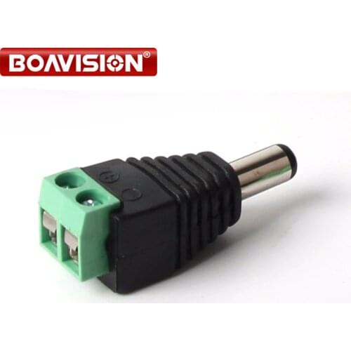 5.5/2.1mm DC Connector CCTV UTP Cable Power Plug Adapter Cable DC/AC 2/Camera Video Balun Connector
