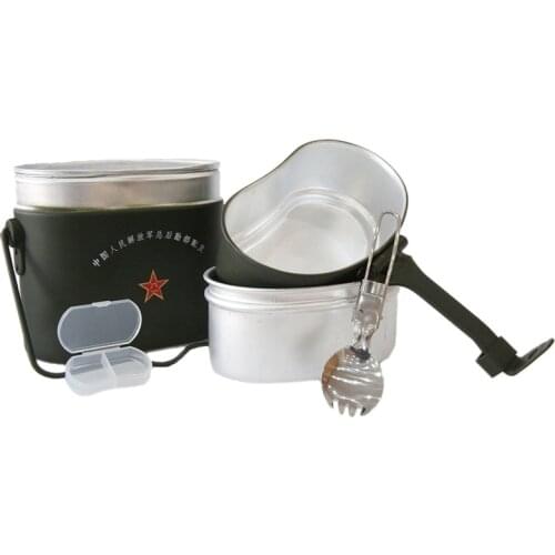 5 in 1 Camping Cookware Cook Set Lunch Box Outdoor Picnic Tableware Box Camp Cooking Supplies Sports