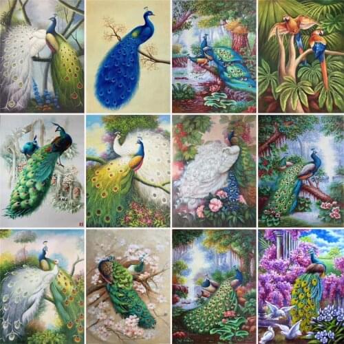 5D Full daimond painting peacock rhinestones pictures DIY embroidery Home Decorations