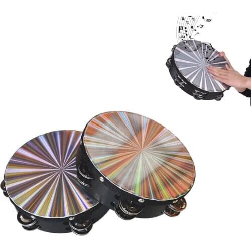 8 Inches Band Tambourine Orff Double Row Dancing Singing Accompaniment Quality Gift Music Instrument