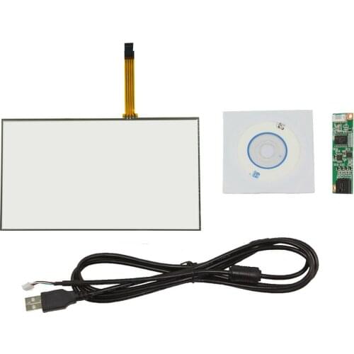 Free Shipping 10.1" 4 Wire Resistive Touch Panel 235x145mm USB Controller For B101AW03 Screen