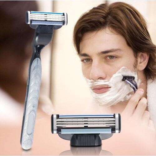 Manfacial care shaving cassettes men shaving blades Compatible gillette Mach 3