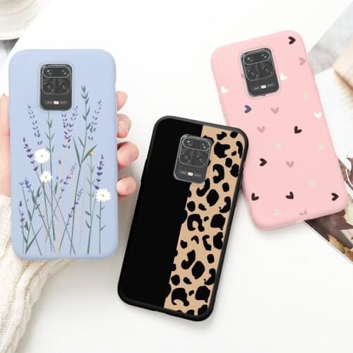 Fashion Flame Case For Xiaomi Redmi Note 9 Pro Max 9S Silicone Phone Cover Beautiful Flower Butterfly Protective Phone Case