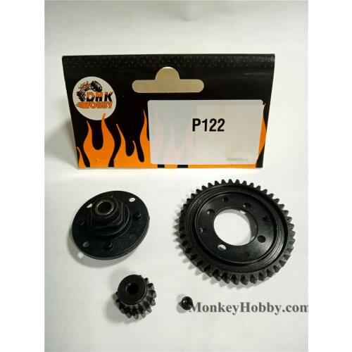 DHK RC CAR PARTS Central Diff Gear-43T (Zinc Alloy) P122 for Optimus, Optimus XL, Zomebie 8e