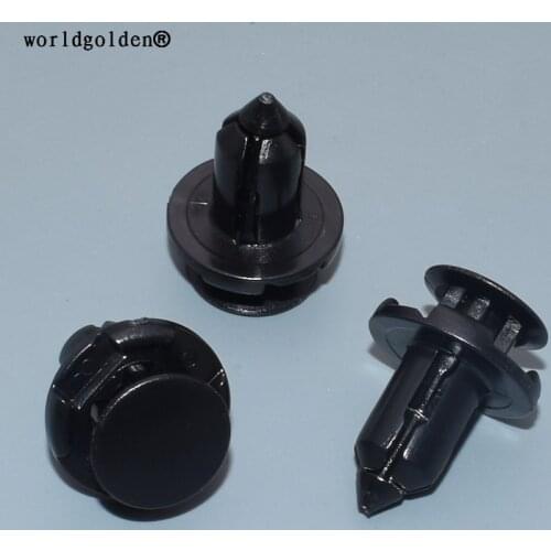 Worldgolden 10pcs auto plastic fasteners Fender & Bumper Push-Type Retainer for Mitsubishi MR200300