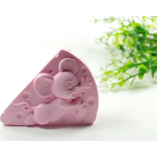 Cake shape Mouse Mould Craft Art Silicone 3D Soap Mold Craft Molds DIY Handmade Candle Molds S404