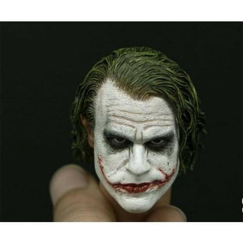 Scale 1/6 Clown Head Joker Sculpt Model PVC Carving Sculpt F Action Figure For Collection SUPREMES Best Sell